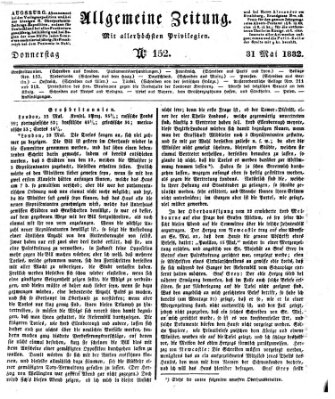 Allgemeine Zeitung Donnerstag 31. Mai 1832
