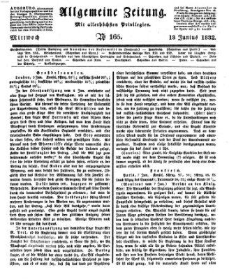 Allgemeine Zeitung Mittwoch 13. Juni 1832