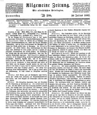 Allgemeine Zeitung Donnerstag 26. Juli 1832