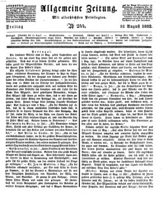 Allgemeine Zeitung Freitag 31. August 1832