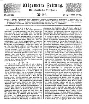 Allgemeine Zeitung Dienstag 23. Oktober 1832