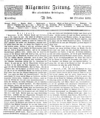 Allgemeine Zeitung Dienstag 30. Oktober 1832