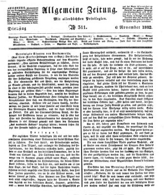 Allgemeine Zeitung Dienstag 6. November 1832