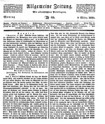 Allgemeine Zeitung Montag 9. März 1835