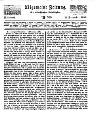 Allgemeine Zeitung Mittwoch 16. Dezember 1835