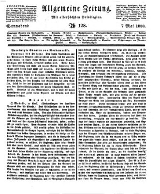 Allgemeine Zeitung Samstag 7. Mai 1836