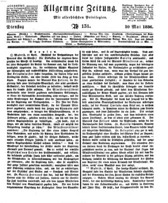 Allgemeine Zeitung Dienstag 10. Mai 1836