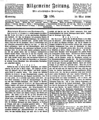 Allgemeine Zeitung Sonntag 15. Mai 1836