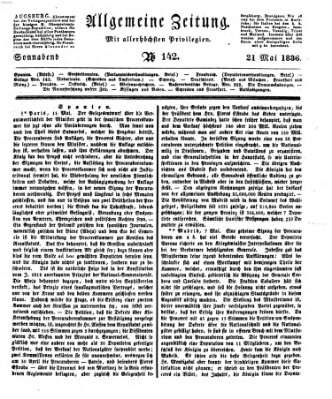 Allgemeine Zeitung Samstag 21. Mai 1836