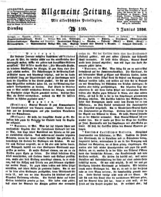 Allgemeine Zeitung Dienstag 7. Juni 1836