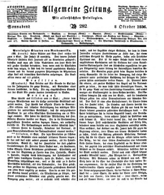 Allgemeine Zeitung Samstag 8. Oktober 1836