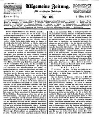 Allgemeine Zeitung Donnerstag 9. März 1837