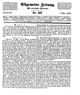 Allgemeine Zeitung Sonntag 7. Mai 1837