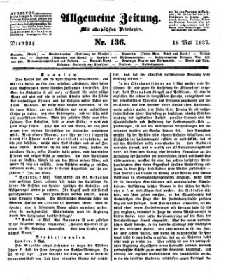 Allgemeine Zeitung Dienstag 16. Mai 1837