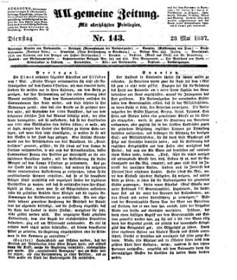 Allgemeine Zeitung Dienstag 23. Mai 1837