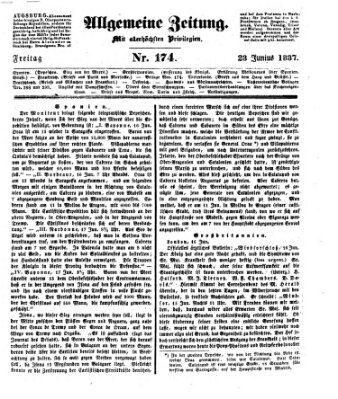 Allgemeine Zeitung Freitag 23. Juni 1837