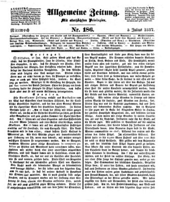 Allgemeine Zeitung Mittwoch 5. Juli 1837