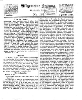 Allgemeine Zeitung Sonntag 1. Juli 1838