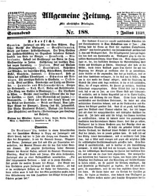 Allgemeine Zeitung Samstag 7. Juli 1838