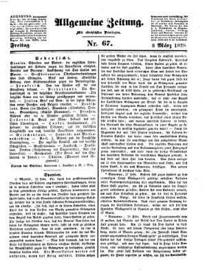 Allgemeine Zeitung Freitag 8. März 1839