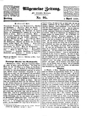 Allgemeine Zeitung Freitag 5. April 1839