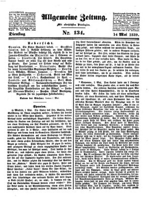 Allgemeine Zeitung Dienstag 14. Mai 1839