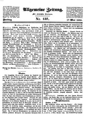 Allgemeine Zeitung Freitag 17. Mai 1839