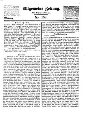 Allgemeine Zeitung Montag 3. Juni 1839