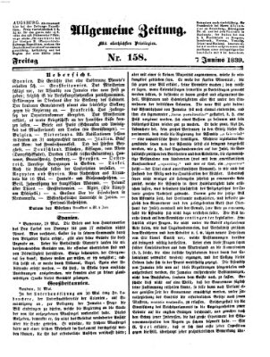 Allgemeine Zeitung Freitag 7. Juni 1839