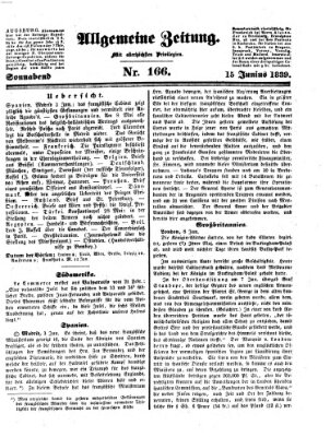 Allgemeine Zeitung Samstag 15. Juni 1839