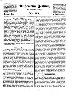 Allgemeine Zeitung Donnerstag 4. Juli 1839