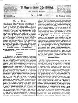 Allgemeine Zeitung Donnerstag 25. Juli 1839