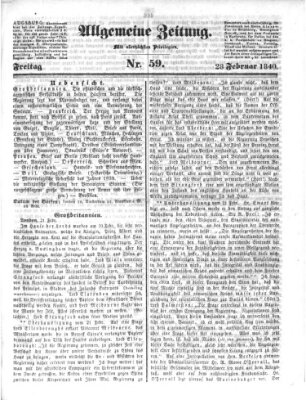 Allgemeine Zeitung Freitag 28. Februar 1840