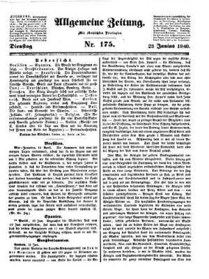 Allgemeine Zeitung Dienstag 23. Juni 1840