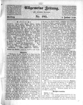 Allgemeine Zeitung Freitag 3. Juli 1840