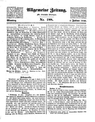 Allgemeine Zeitung Montag 6. Juli 1840