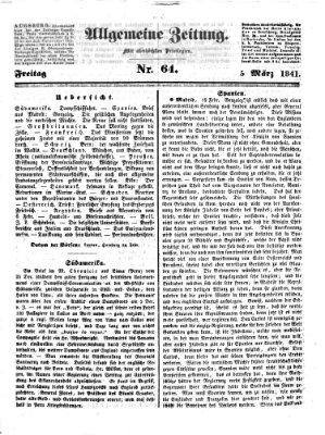 Allgemeine Zeitung Freitag 5. März 1841