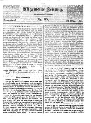 Allgemeine Zeitung Samstag 27. März 1841