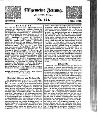 Allgemeine Zeitung Dienstag 4. Mai 1841