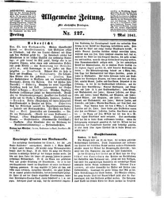 Allgemeine Zeitung Freitag 7. Mai 1841