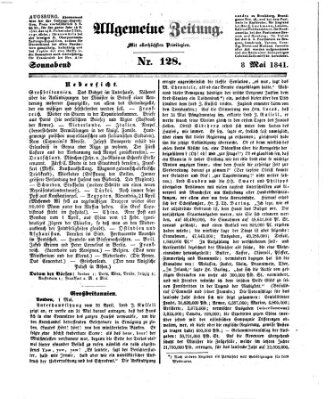 Allgemeine Zeitung Samstag 8. Mai 1841