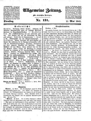 Allgemeine Zeitung Dienstag 11. Mai 1841