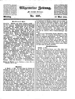 Allgemeine Zeitung Montag 17. Mai 1841