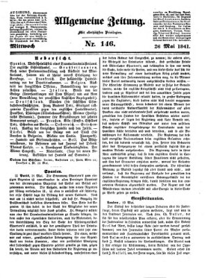 Allgemeine Zeitung Mittwoch 26. Mai 1841