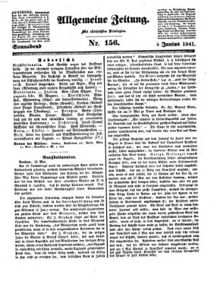 Allgemeine Zeitung Samstag 5. Juni 1841