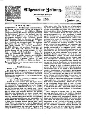 Allgemeine Zeitung Dienstag 8. Juni 1841