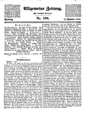 Allgemeine Zeitung Freitag 11. Juni 1841