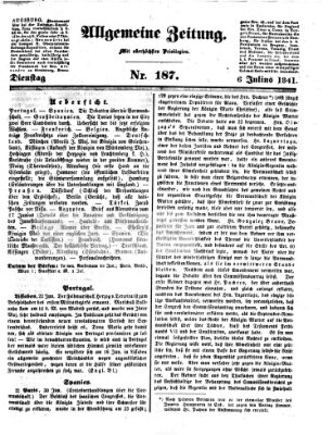 Allgemeine Zeitung Dienstag 6. Juli 1841