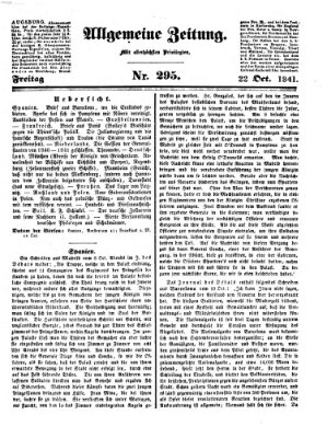 Allgemeine Zeitung Freitag 22. Oktober 1841