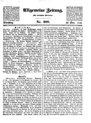 Allgemeine Zeitung Dienstag 26. Oktober 1841